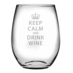 beker keep calm and drink wine