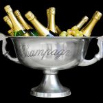 arbeidsvoorwaardengesprek champagne flessen