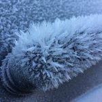 ruitenkrabber auto ijsglazuur koud winter