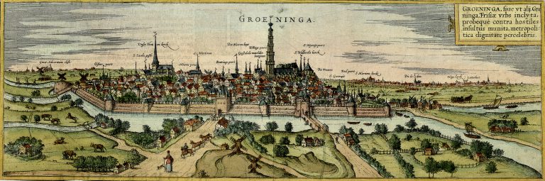 Groningen Groeninga panorama aanzicht