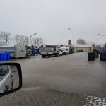 milieustraat verschillende stortplaatsen containers