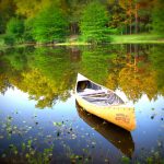 peddelen kano meer water natuur