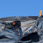 heupen jeans waslijn droog