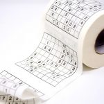 toiletbril papier sudoku